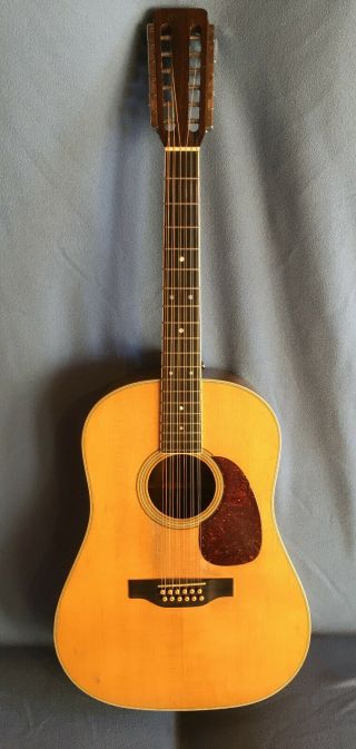 Vintage 1970 Martin 12 String D 12 35 Three Piece Back And Sitka Spruce Top