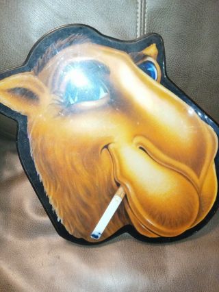 Vintage Tobacco Advertising Joe Camel Head Face Sign 13 " X 11 "