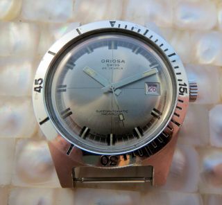 Vintage Oriosa Skin Divers Automatic Watch Swiss Eta 2452 Serviced Vgc