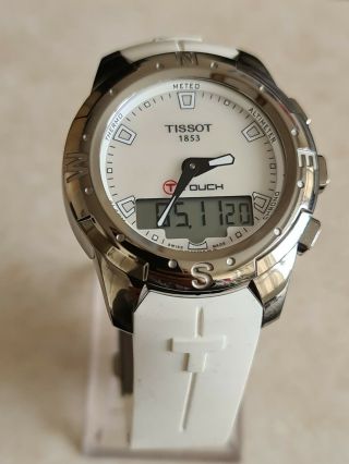 Tissot - T Touch Ii White Mother Of Pearl Ladies Watch T047220a