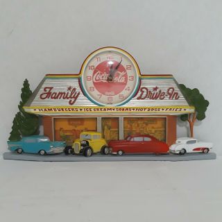 Vintage Coca Cola Clock Family Drive In Burwood Made In Usa 3d