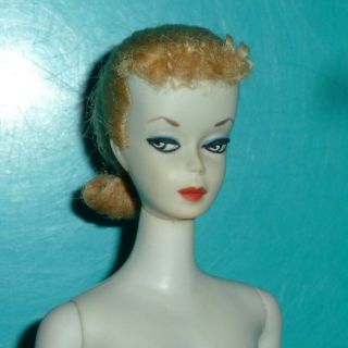 Vintage 1959 Orig 1 Ponytail Barbie Doll W/ Sunglasses,  Shoes & Ss - Orig Paint