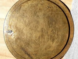 Antique Judaica Cairo Mamluk Persian Islamic Arabic Silver Inlaid Brass Copper 4