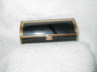 Vintage Cigarette Case - Deco - Black And Brass