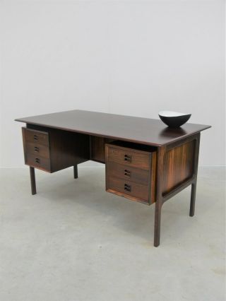 1960s Vintage Arne Vodder Rosewood Desk Made Denmark Danish Mid Century