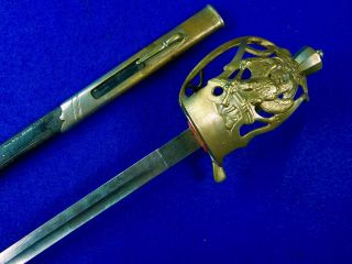 German Germany Antique Ww1 Gardes Ducorps Pallasch Sword W/ Scabbard