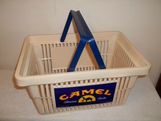 Vtg 1994 Camel Cigarettes Advertising Grocery Store Shopping Basket Rj Reynolds