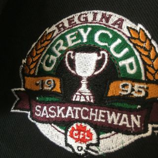 Vintage Cfl Saskatchewan Roughriders Grey Cup 1995 Shirt Black