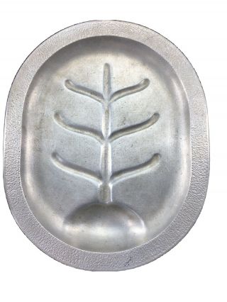 Vtg Century Silver Seal Cast Aluminium Roast Serving Trap Drip Pan Cookwear