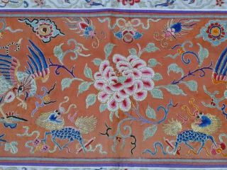 Straits Chinese Peranakan Nonya antique Silk embroidered panels 5