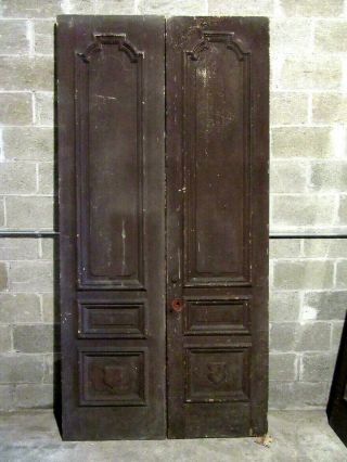 Antique Carved Double Entrance French Doors 47 X 96 Salvage