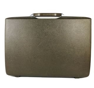 Vintage Brown Samsonite Briefcase Attache Case Hard Shell No Keys Con.