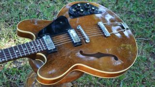 1974 Vintage Gibson Es - 325 Walnut Brown Hollowbody Es - 335 Mini 59/1959 Neck