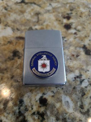 Vintage Zippo Cia Lighter Central Intelligence Agency