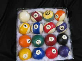Vintage Aramith Belgian Billiard Pool Balls 2 1/4 