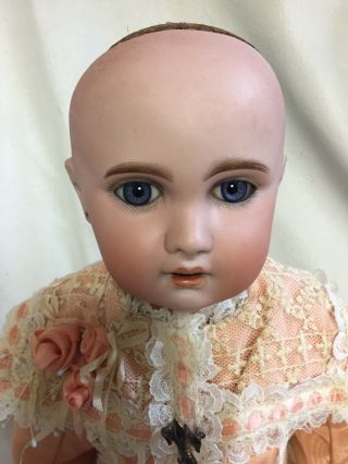Antique 21” French Bisque TETE JUMEAU Doll Incised 1907 5