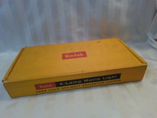 Vintage Kodak 4 - Lamp Movie Light Bar Model 1 No.  792