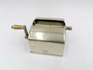 Antique Atlas Cigarettes Rolling Machine Made In Switzerland Brevete Chrome AM30 3