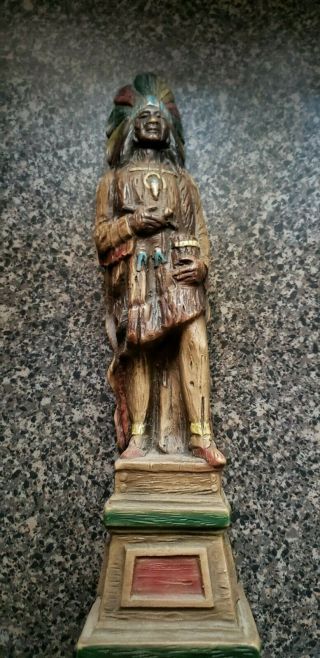 Vintage 1950’s Cigar Store Indian Alf Co Ny Rare Tobacco Advertising