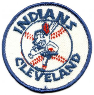 1973 - 78 Cleveland Indians Mlb Baseball Vintage 3 " Round Chief Wahoo Team Patch