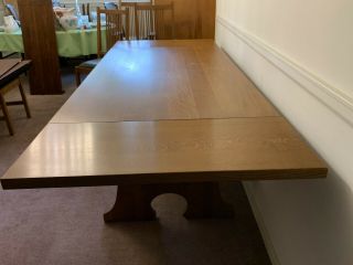 Stickley dining room table and chairs.  Buyer To Handle 3