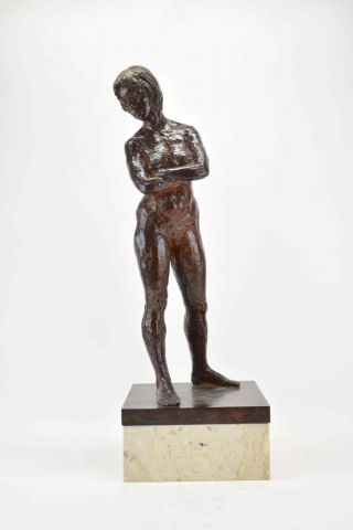 Large Vintage 1975 Paul Granlund Nude Lady 31 Inch Bronze Sculpture Statue