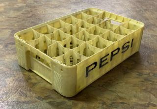Vintage Pepsi Crate - Hard Plastic - Approximately 18” X 12”