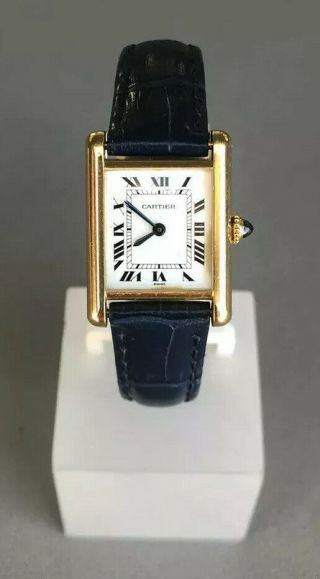Cartier Louis Tank Solid 18k Gold Ladies Watch