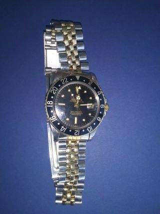 Rolex Gmt Master Ref 1675 Two Tone Stainless Steel And Gold.  Vintage 1979
