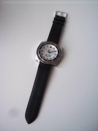 Zodiac Sea Dragon watch.  Quartz.  Dual time,  world time.  49mm.  Pre - Owned. 4