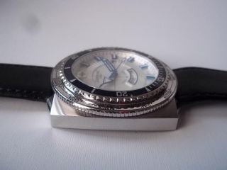 Zodiac Sea Dragon watch.  Quartz.  Dual time,  world time.  49mm.  Pre - Owned. 6