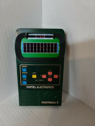 Vintage 1978 Mattel Electronics Football 2 Handheld Game Hong Kong