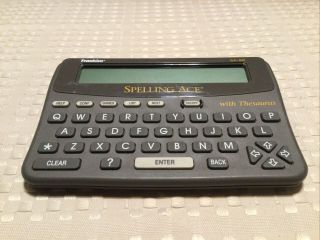 Franklin Computer Spelling Ace Sa - 98 Handheld Dictionary Thesaurus Vintage 1994