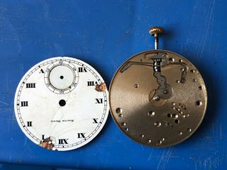 Vintage 1929 South Bend 429 19J Pocket Watch Movement - - For Repair /Parts 2