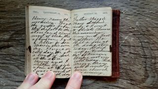 Circa 1860 Handwritten Diary Member " Wide Awake Society " Abraham Lincoln 75pp