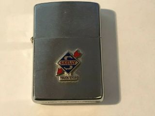 1967 Zippo Skelly Truck Stop Lighter Gasoline Gas Oil Tires Service Station