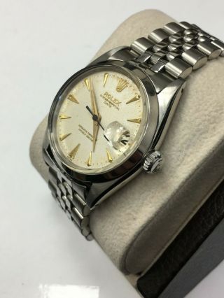 Vintage Rolex Date 1500 Silver Dial Stainless Steel Box Papers 3