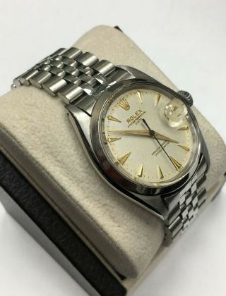 Vintage Rolex Date 1500 Silver Dial Stainless Steel Box Papers 4