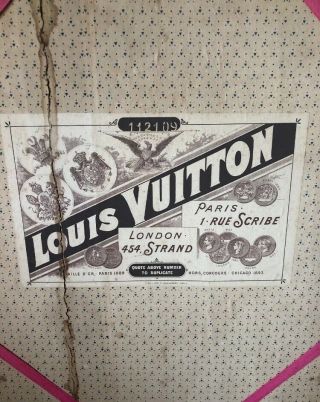 Vintage 1890 ' s Louis Vuitton Steamer Trunk 5