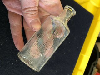 Vintage Bowman’s Drug Store Fortuna California Embossed Bottle