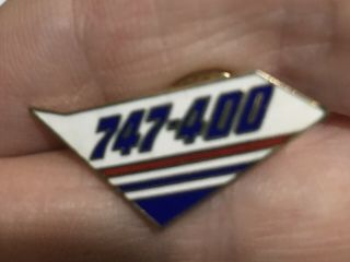 Rare Vintage Boeing 747 - 400 Tie Tac