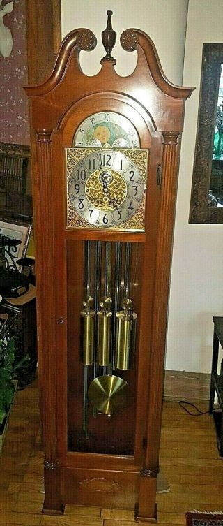 Herschede Whittier 5 Tube Westminster Chime Grandfather Tall Case Clock No.  217