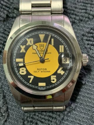 Vintage Tudor Prince Oyster Date With Two Tone California Dial Watch