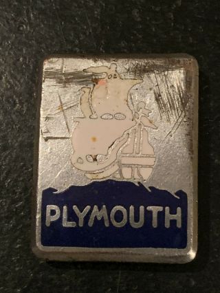 1929 Plymouth Radiator Hood Grill Emblem Badge Auto Car Vintage