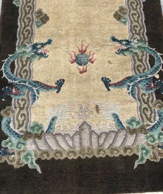 AN AWESOME DRAGON DESIGN,  SILK CHINESE RUNNER 6