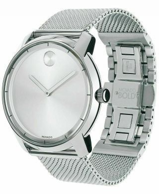 Movado Bold 3600260 Silver Stainless Steel Men ' s Swiss Quartz Watch 2