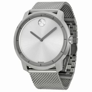 Movado Bold 3600260 Silver Stainless Steel Men ' s Swiss Quartz Watch 4