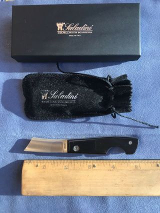 Saladini Italian Design Rasolino Straight Razor Cigar Cutter Knife