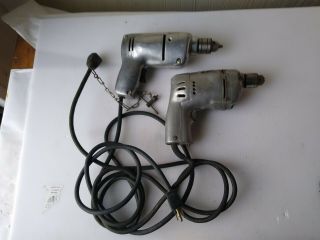 Vintage Power Drills,  Black And Decker 1/4 Inch Utility Drill Mg.  Wards
