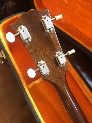 1959 Gibson TG - 50 Tenor Guitar Sunburst Jazz Archtop Excelsior Case Key Vintage 4